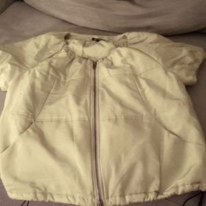 DKNY Cap-sleeved Puffer Vest, Size M